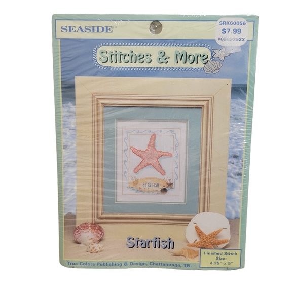 Seaside Other - Vintage '99 Seaside Starfish Cross-stitch Kit w/ Charms
